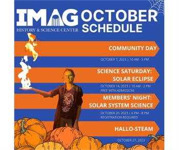 Catch the October events at IMAG. 