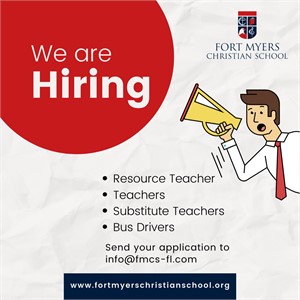 Job Openings at Fort Myers Christian School 