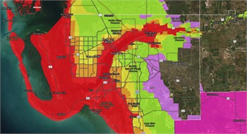 Southwest Florida hurricane evacuation zone